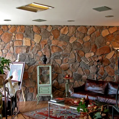 Modern Salon Duvarı Matera Kültür Taşı Uygulaması