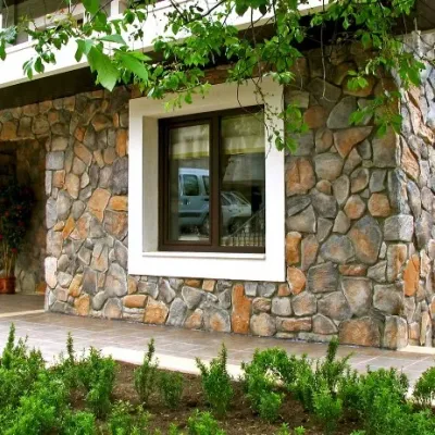 Matera Kül ve Kahve Karışımı Dekoratif Taş Duvar