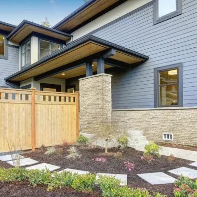 Dış mekan villa alt kısım kültür taşı uygulamamız