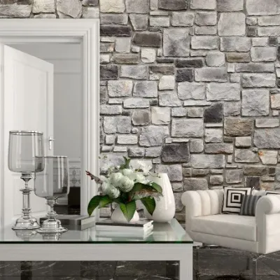 İç mekan salon dekoratif taş masso kültür taşı kaplama